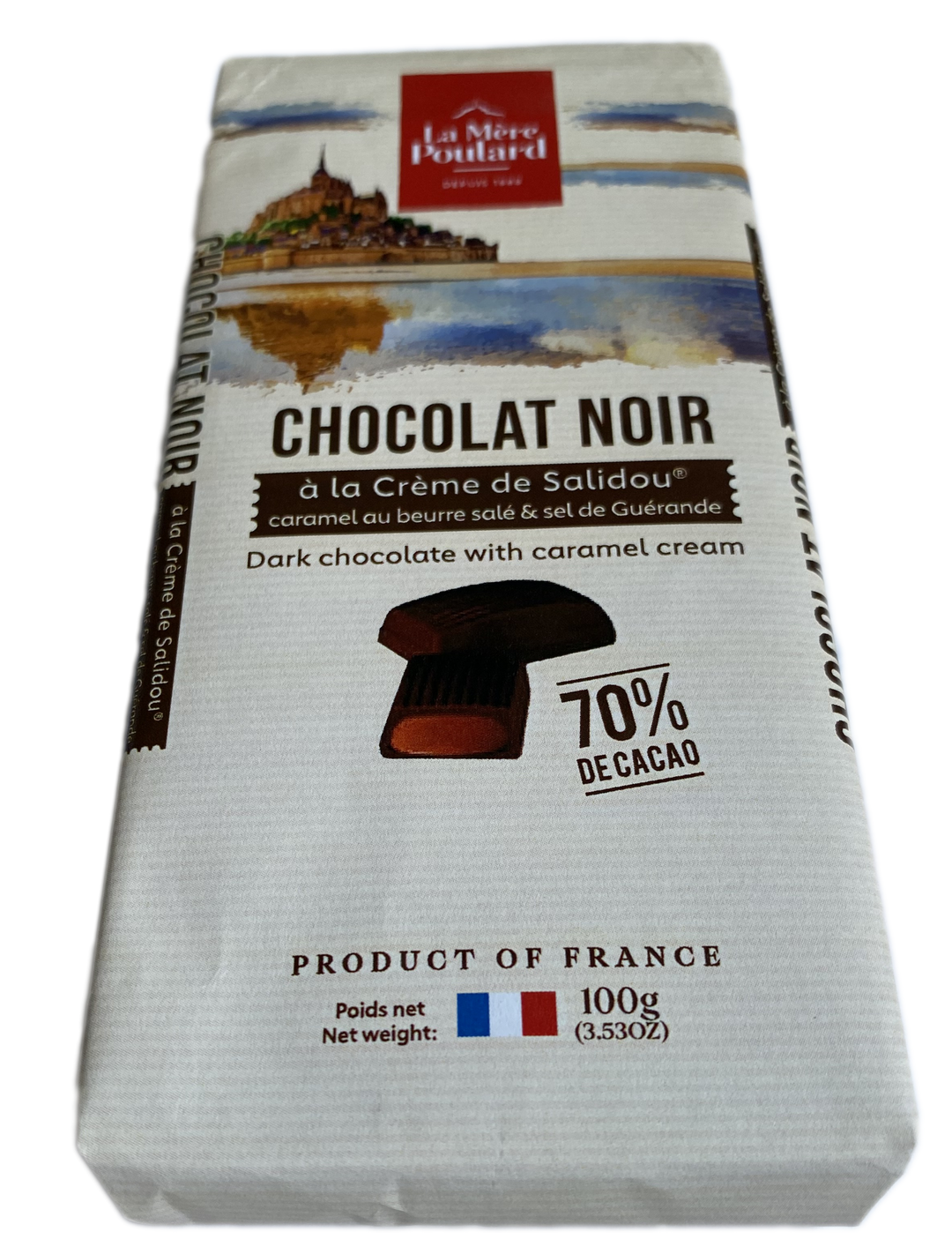 Dark Chocolate and Salidou Cream Bar 100g
