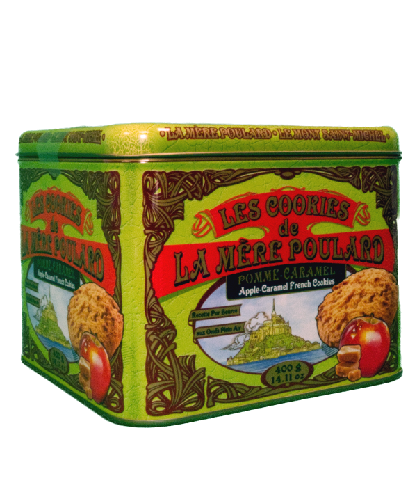 Collector tin Apple caramel cookies 400g Biscuiterie La Mère Poulard