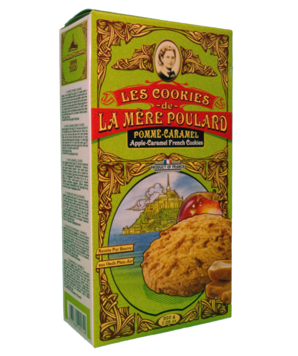 Collector cardboard pack Apple caramel cookies 200g Biscuiterie La